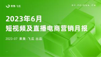 【果集·飞瓜月报】2023年6月短视频及直播电商营销月报