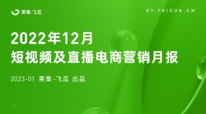【果集·飞瓜】2022年12月短视频及直播电商营销月报