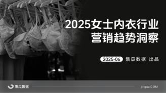 【集瓜数据】2025女士内衣行业营销趋势洞察